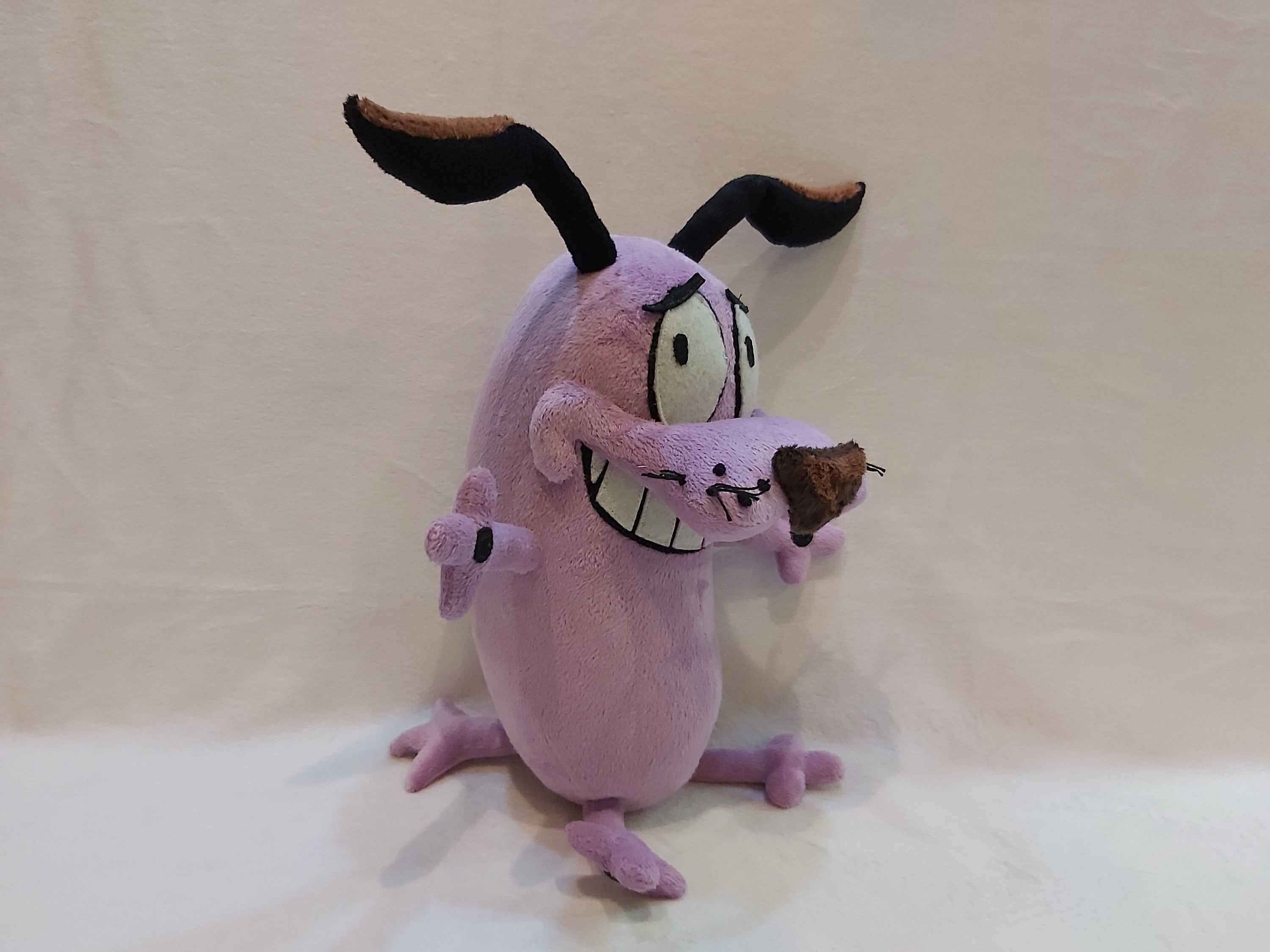 Plush inspired by the cartoon character Courage The Cowardly Dog 9,8" (25 cm) custom coraje el perro cobarde product variant 1