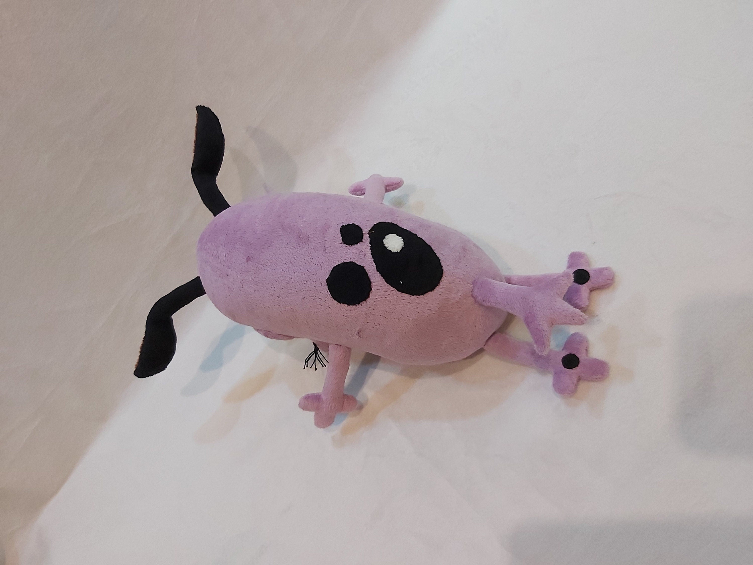 Plush inspired by the cartoon character Courage The Cowardly Dog 9,8" (25 cm) custom coraje el perro cobarde product variant 1