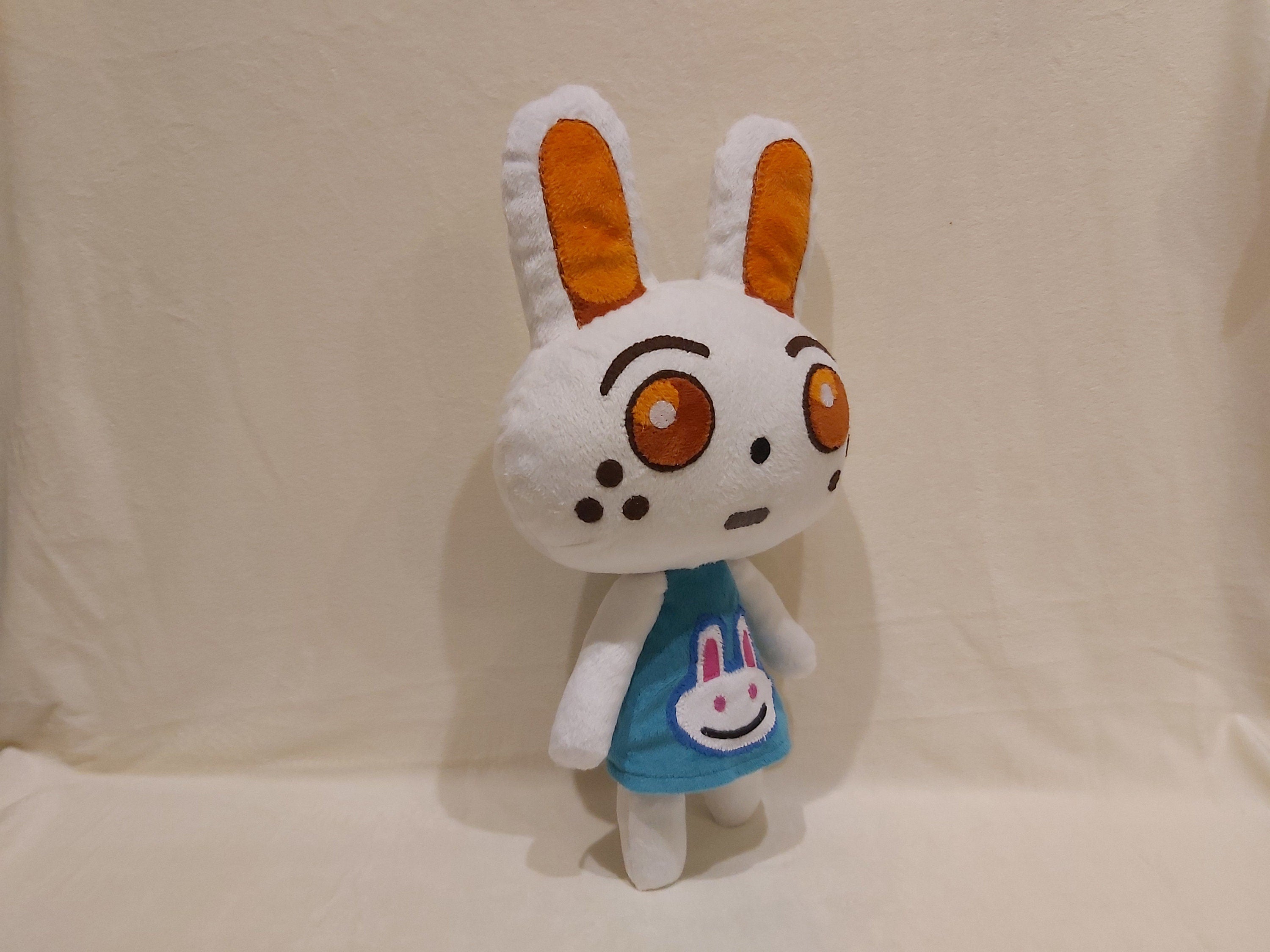 Ruby Bunny Animal Crossing inspired plush made to order, 15,7 " (40 cm.)