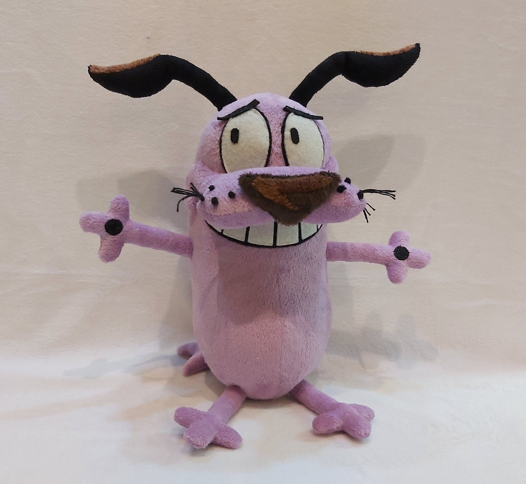 Plush inspired by the cartoon character Courage The Cowardly Dog 9,8" (25 cm) custom coraje el perro cobarde product variant 1