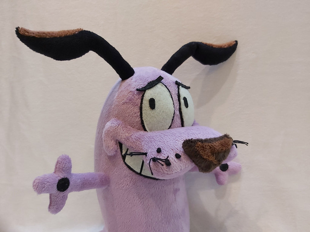 Plush inspired by the cartoon character Courage The Cowardly Dog 9,8" (25 cm) custom coraje el perro cobarde product variant 1
