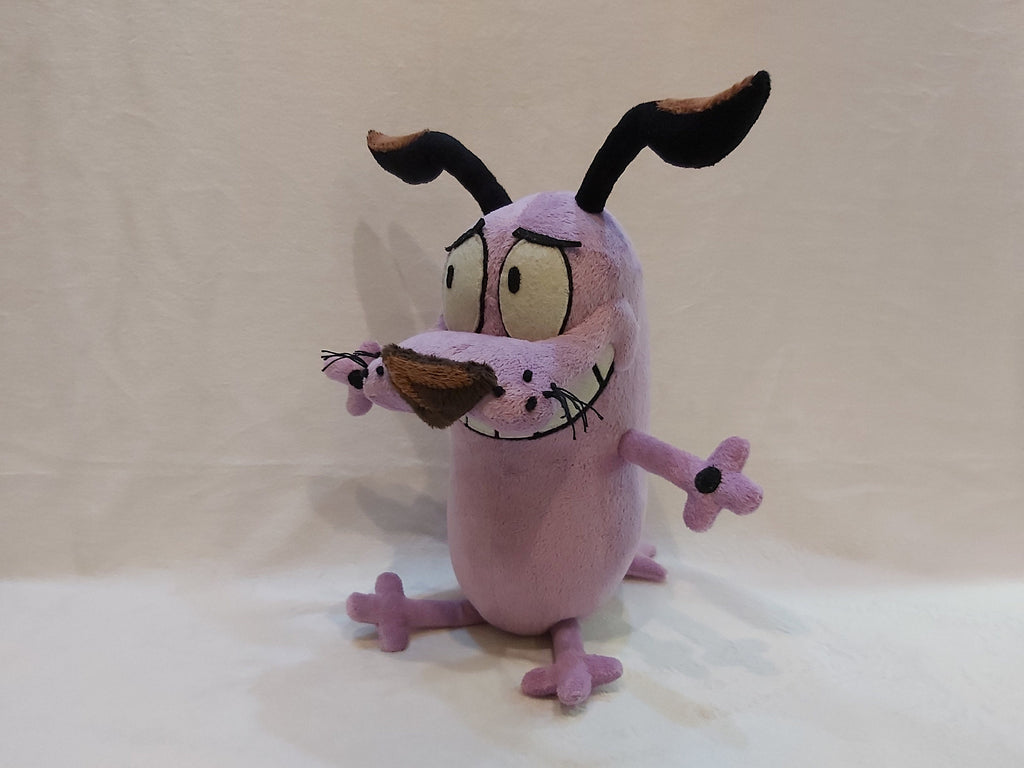 Plush inspired by the cartoon character Courage The Cowardly Dog 9,8" (25 cm) custom coraje el perro cobarde product variant 1