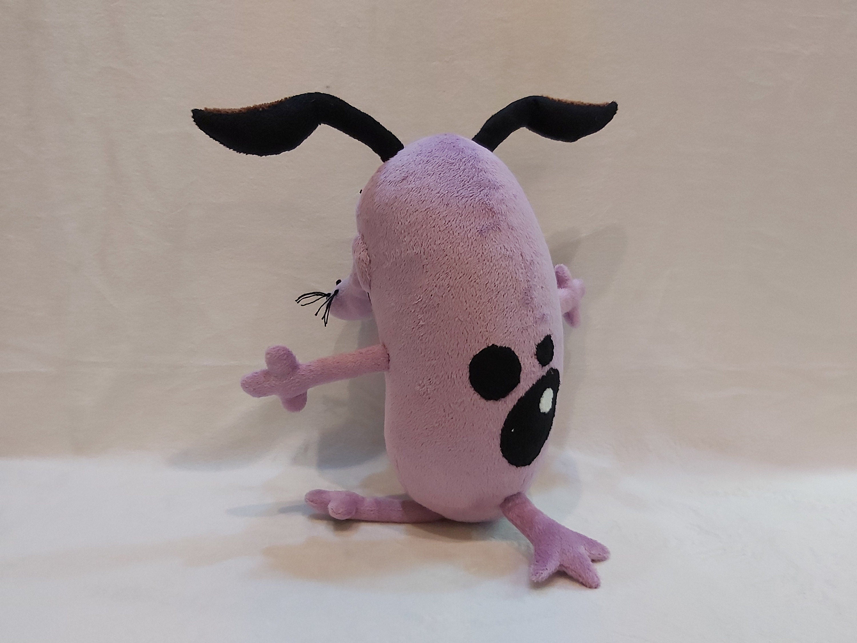 Plush inspired by the cartoon character Courage The Cowardly Dog 9,8" (25 cm) custom coraje el perro cobarde product variant 1