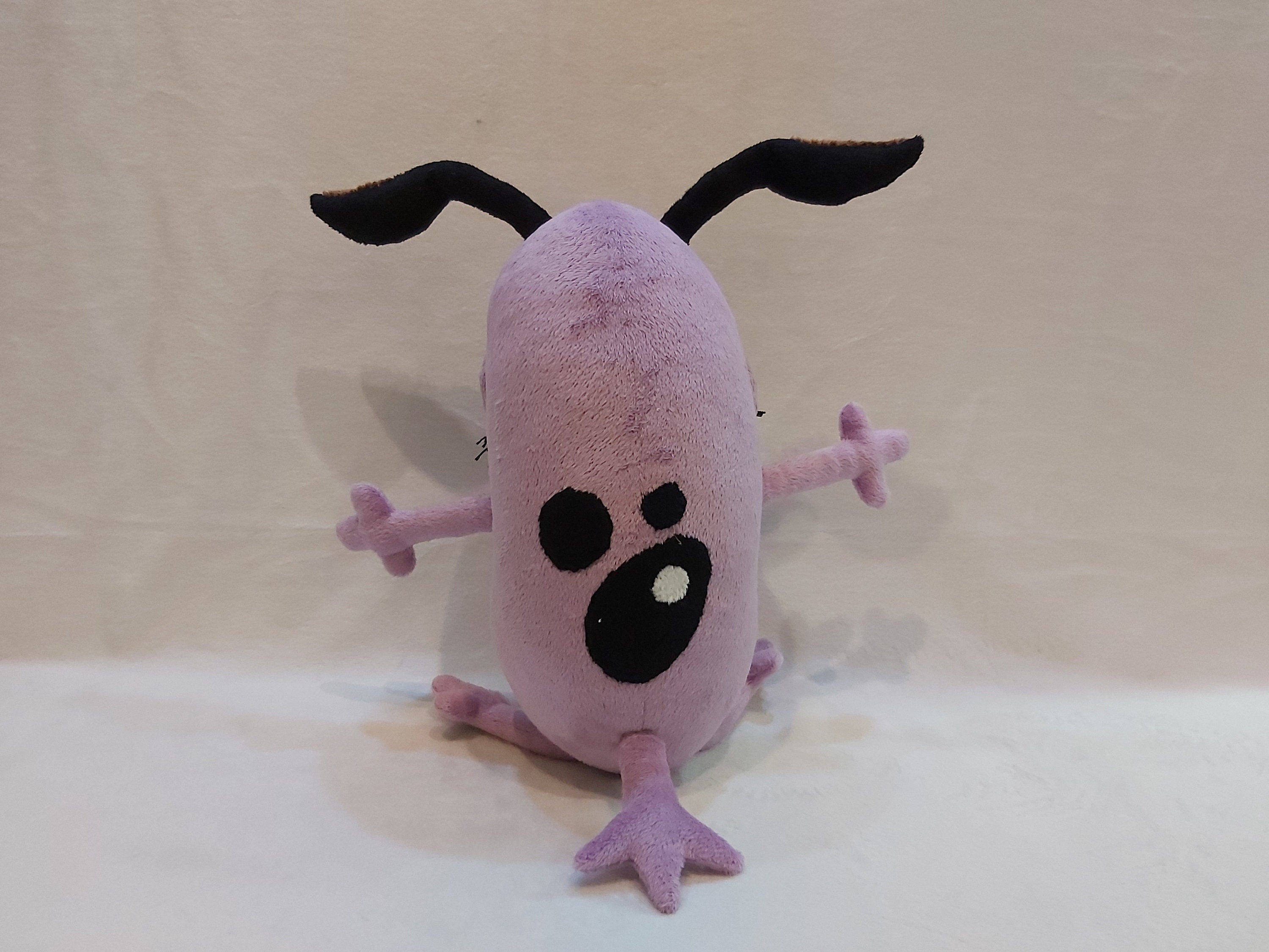 Plush inspired by the cartoon character Courage The Cowardly Dog 9,8" (25 cm) custom coraje el perro cobarde product variant 1