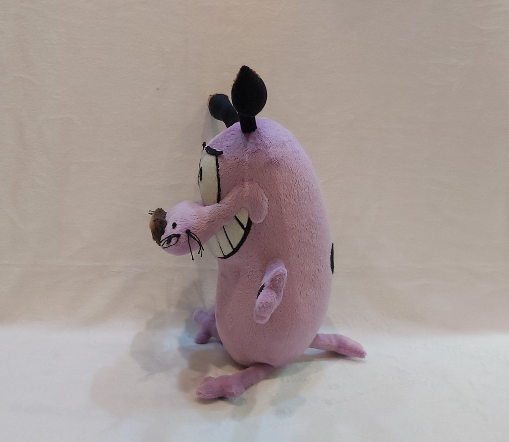 Plush inspired by the cartoon character Courage The Cowardly Dog 9,8" (25 cm) custom coraje el perro cobarde product variant 1