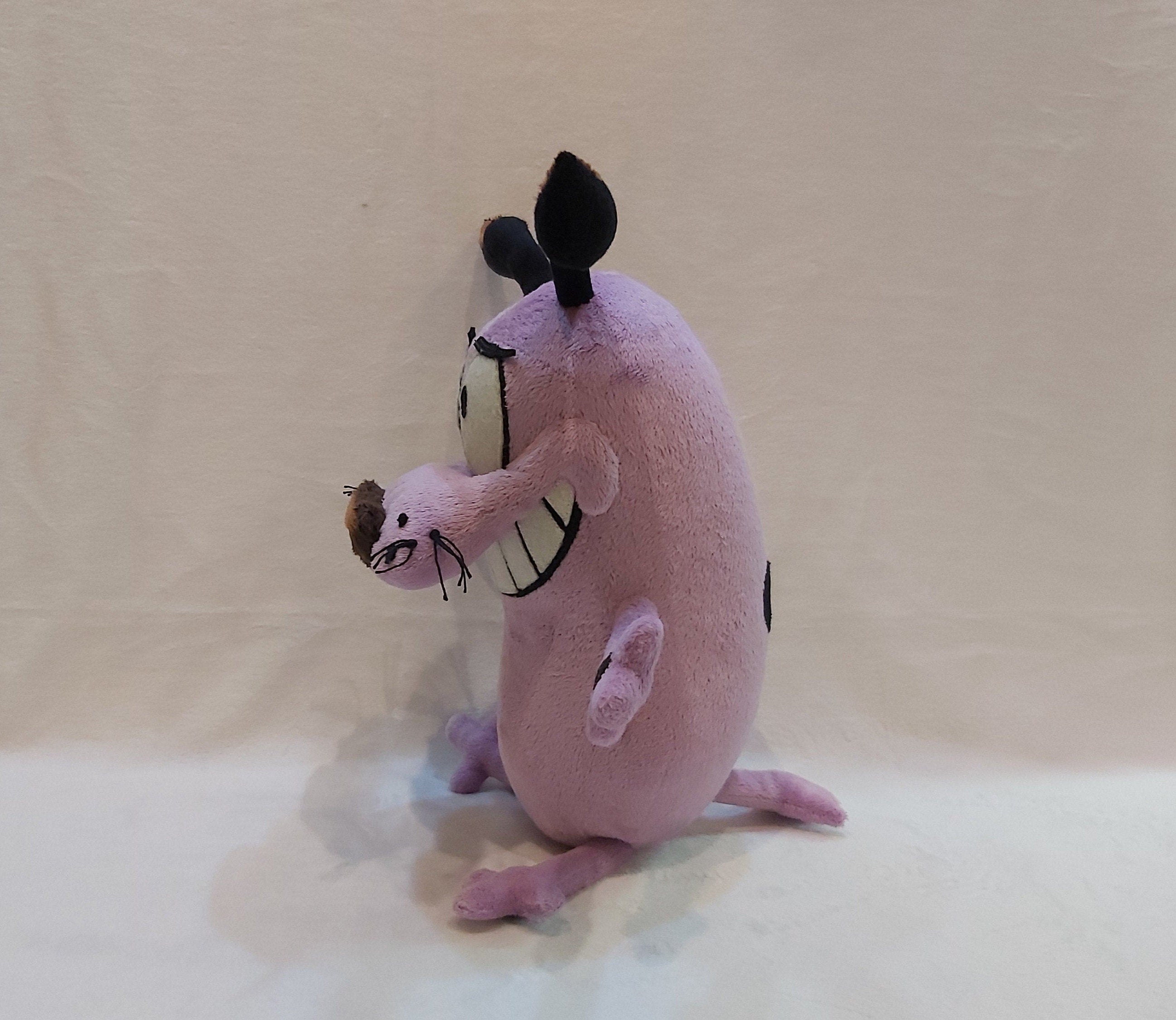 Plush inspired by the cartoon character Courage The Cowardly Dog 9,8" (25 cm) custom coraje el perro cobarde product variant 1