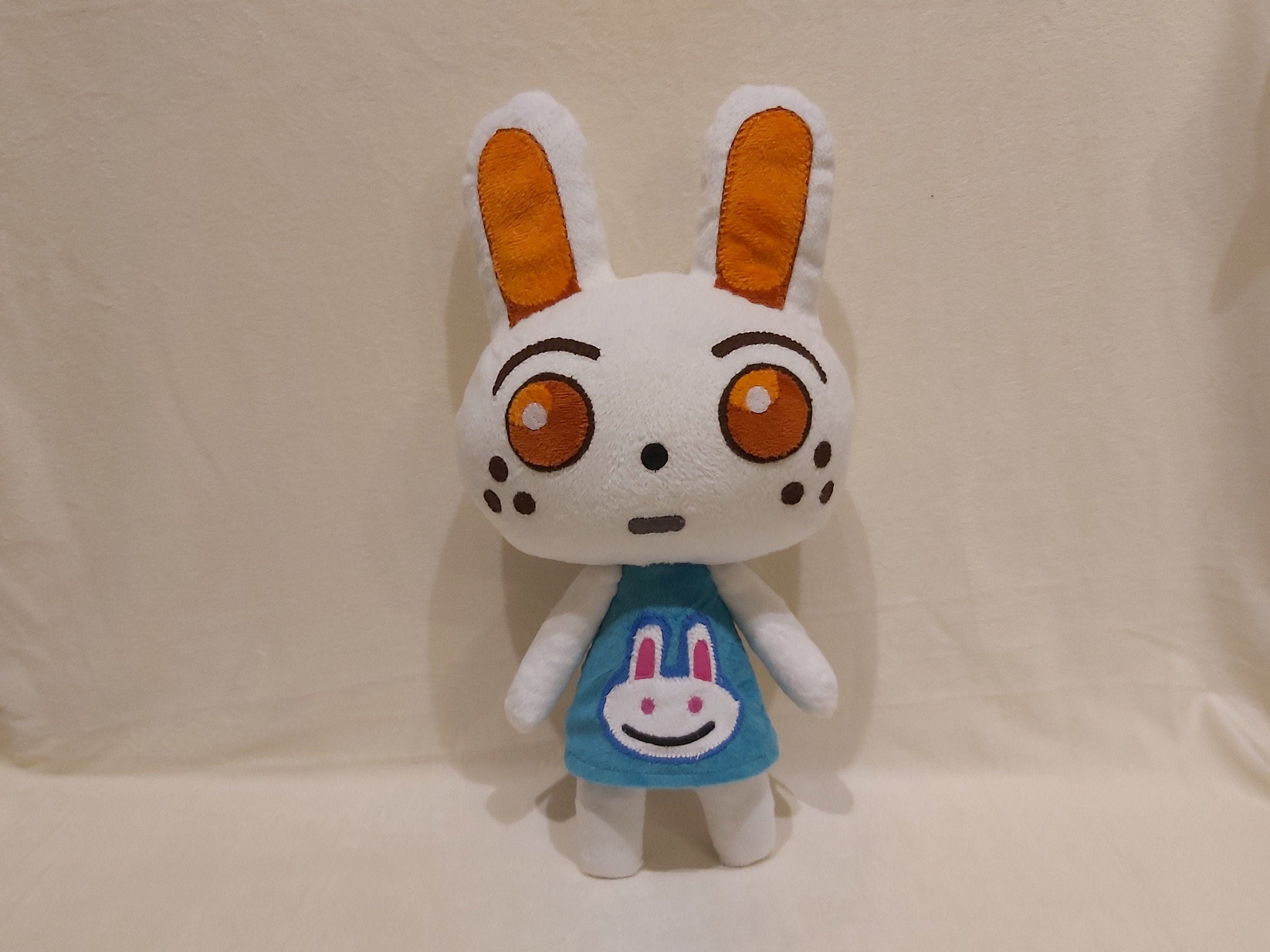 Ruby Bunny Animal Crossing inspired plush made to order, 15,7 " (40 cm.)