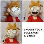 Tord Eddsworld 15,7″ (40 cm) Plush Toy Tord Larsson - choose the face of this doll (3 options)