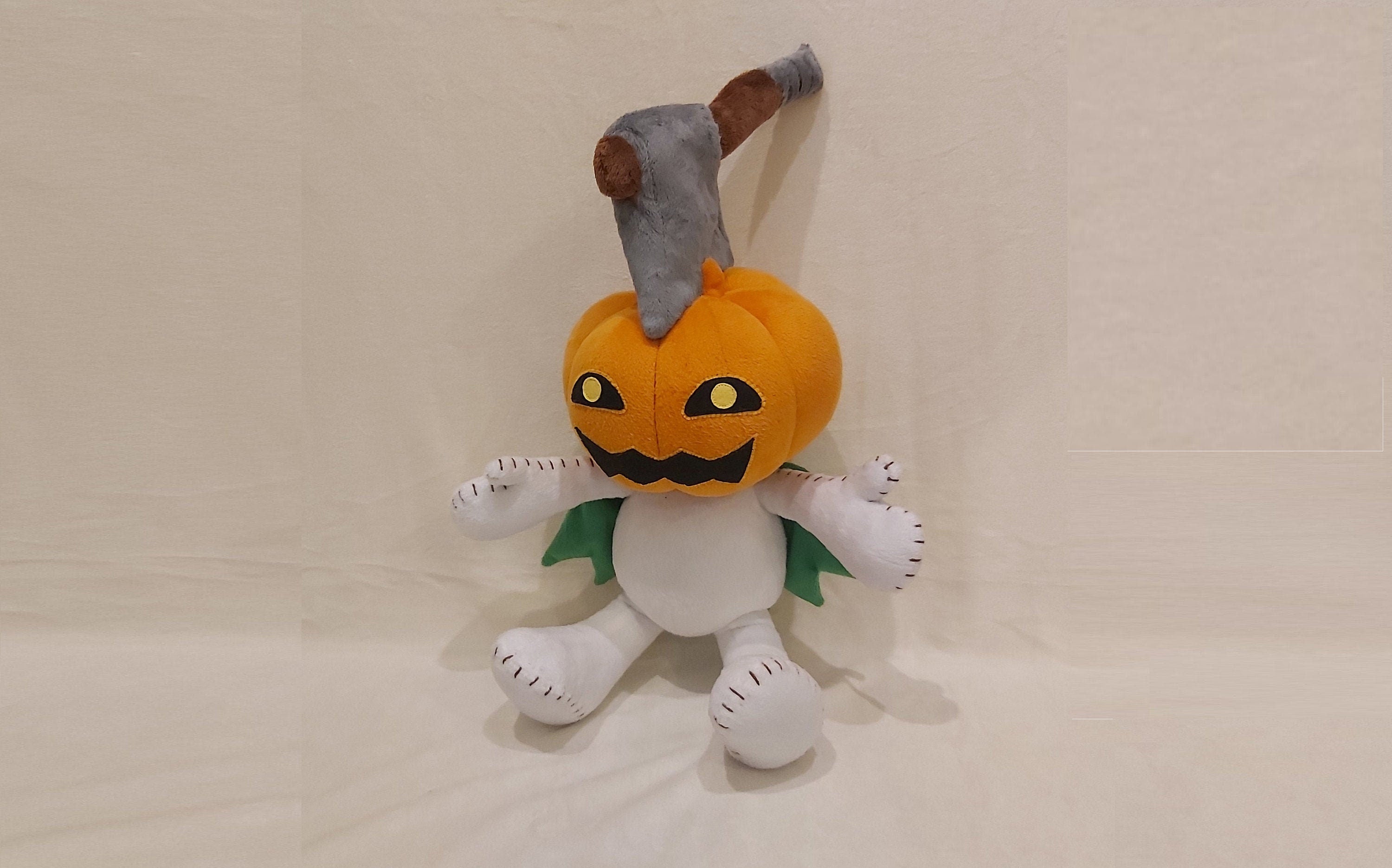 Pumpkinmon Puppet Digimon 17,7” (45 cm) Plush Toy Nightmare Soldiers Halloween