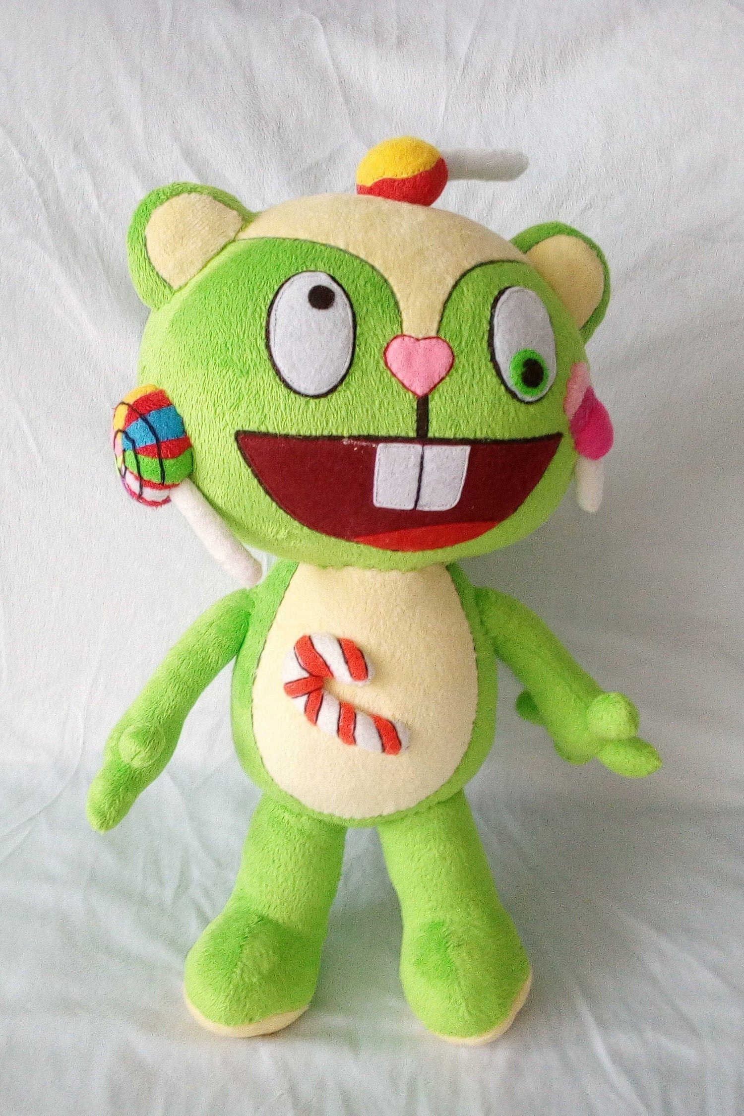 Nutty from the series Happy Tree Friends 15,7" (40 cm) Plush Toy Lime squirrel False Alarm Deadeye Derby
