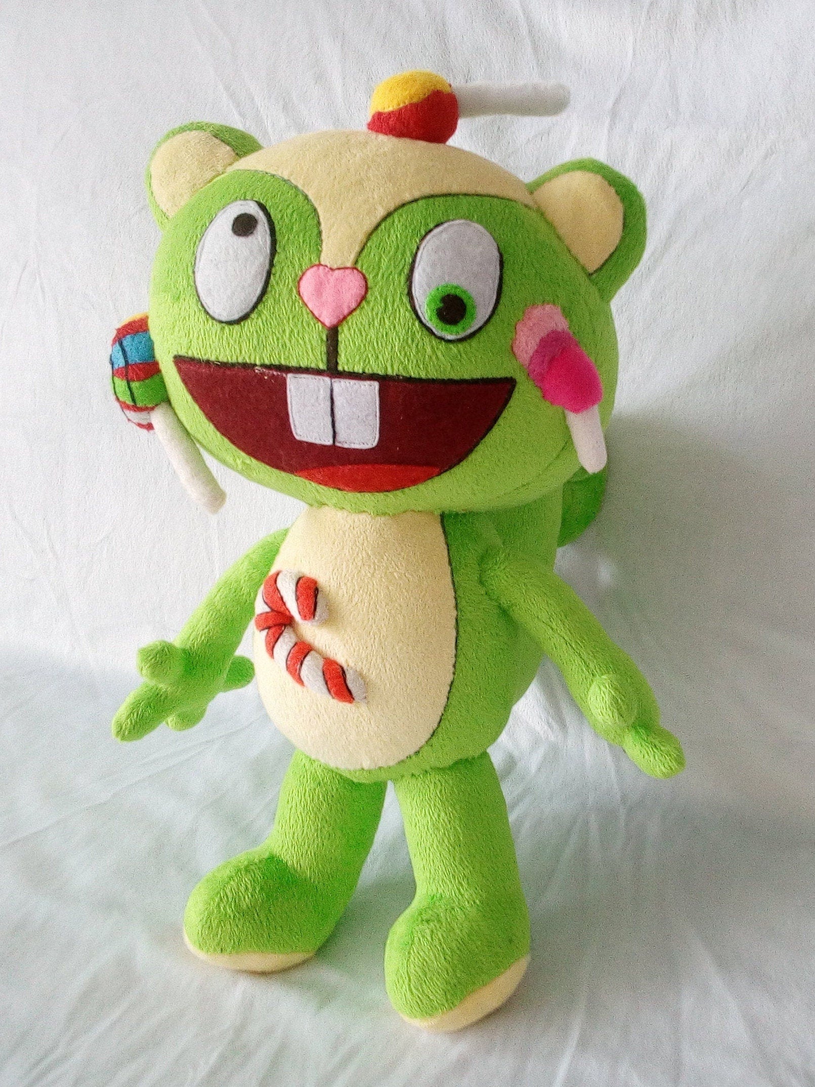 Nutty from the series Happy Tree Friends 15,7" (40 cm) Plush Toy Lime squirrel False Alarm Deadeye Derby