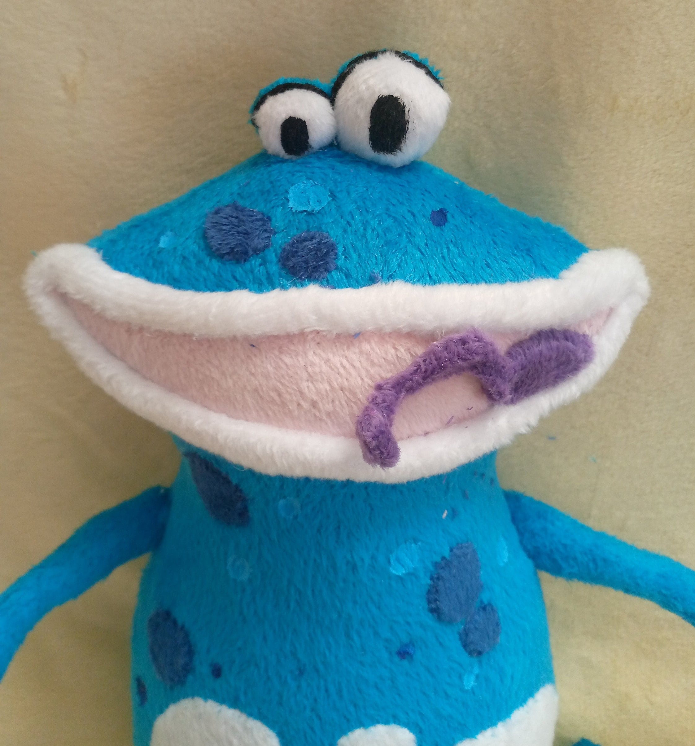 Globox Rayman plush toy 11.8" (30 cm) handmade soft toy made to order