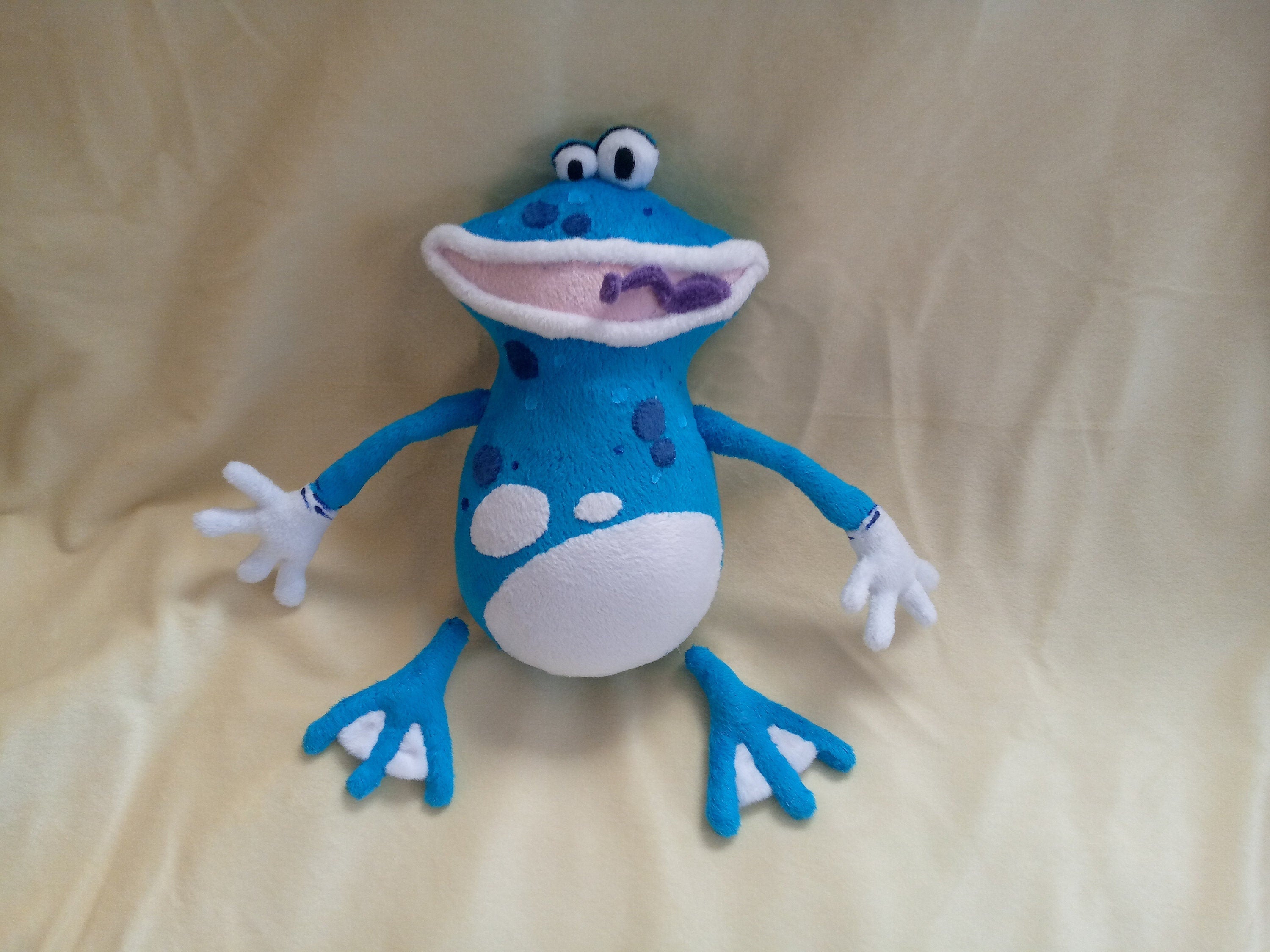 Globox Rayman plush toy 11.8" (30 cm) handmade soft toy made to order