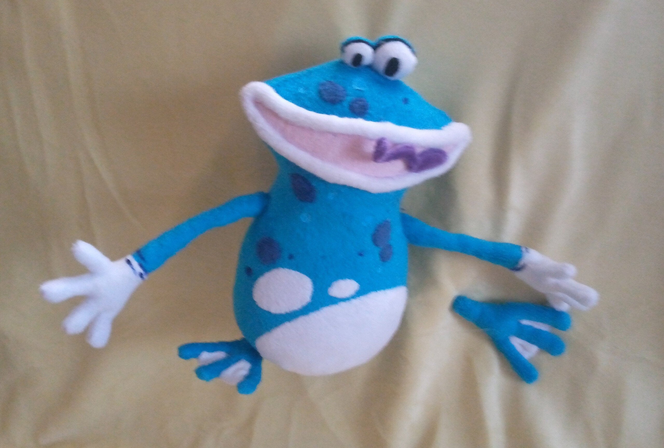 Globox Rayman plush toy 11.8" (30 cm) handmade soft toy made to order