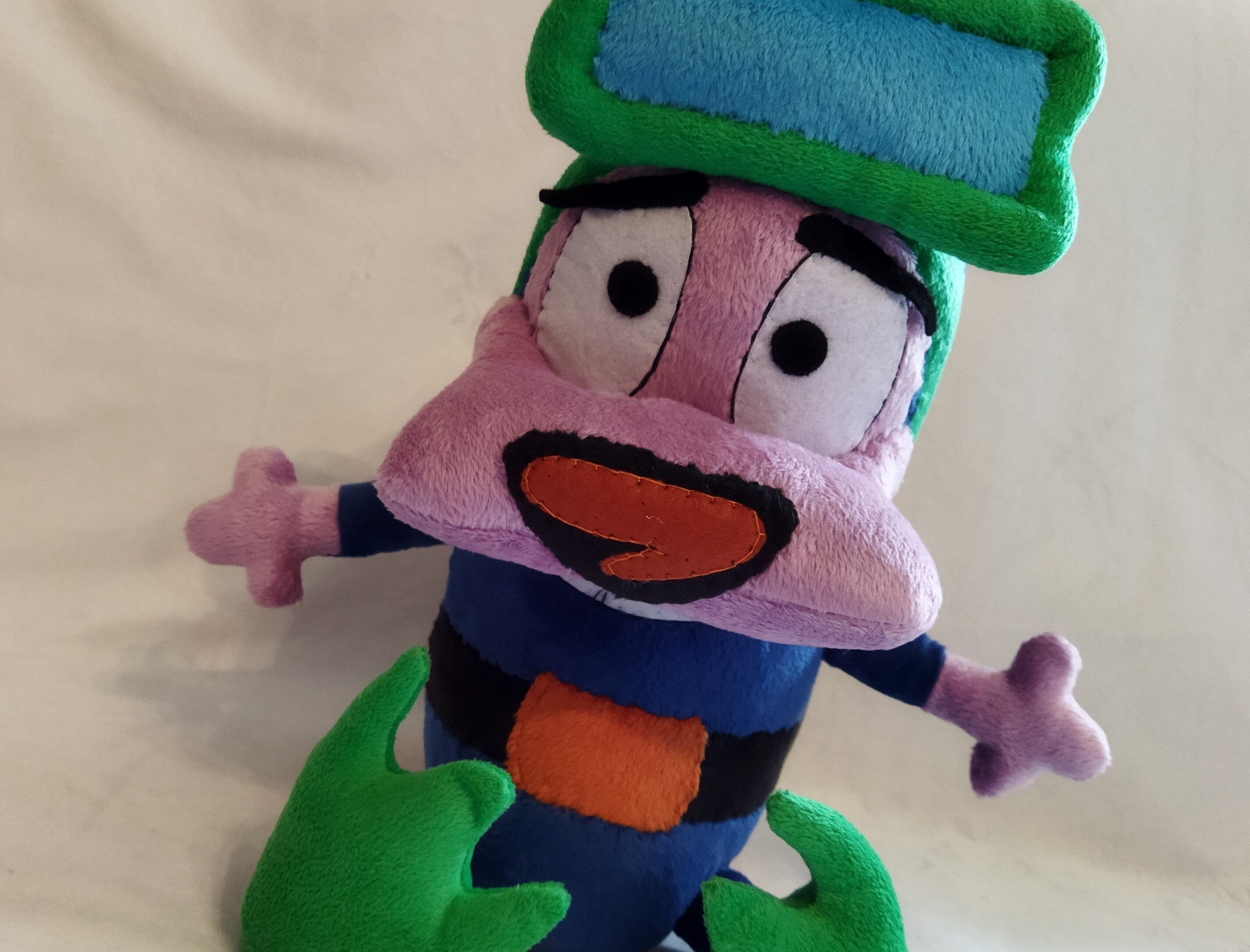 Plush inspired by the cartoon character Courage The Cowardly Dog 15,0″ (38 cm) custom coraje el perro cobarde product variant 7