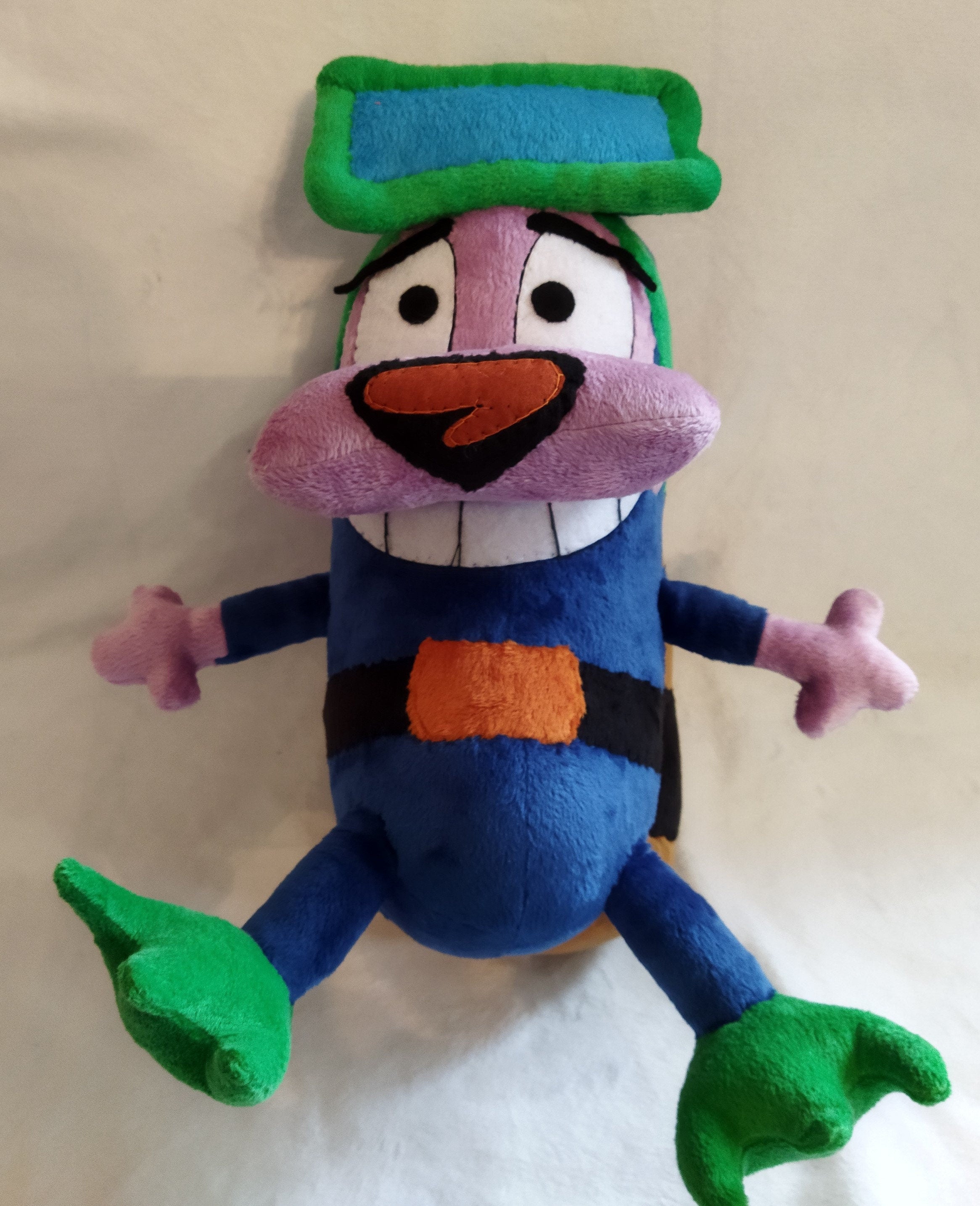 Plush inspired by the cartoon character Courage The Cowardly Dog 15,0″ (38 cm) custom coraje el perro cobarde product variant 7