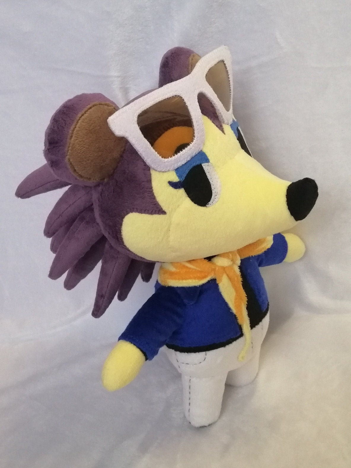 Labelle Label hedgehog from Animal Crossing 15,7” (40 cm) Plush Toy City Folk New Leaf Horizons ケイト ことの 케이트 고숙이 Trini Tili Maria Tiquette