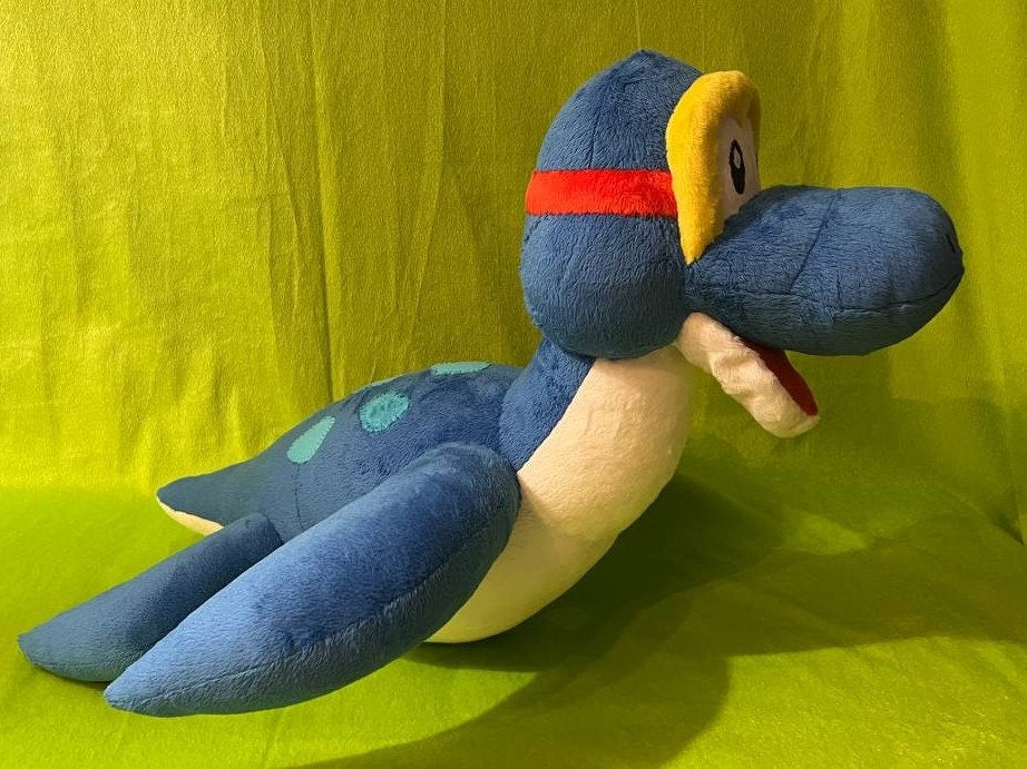 Dorrie the Sea Dragon Super Mario 17,7” (45 cm) Plush Toy Swimming Beast Nessie ドッシー 돗시 海龍王