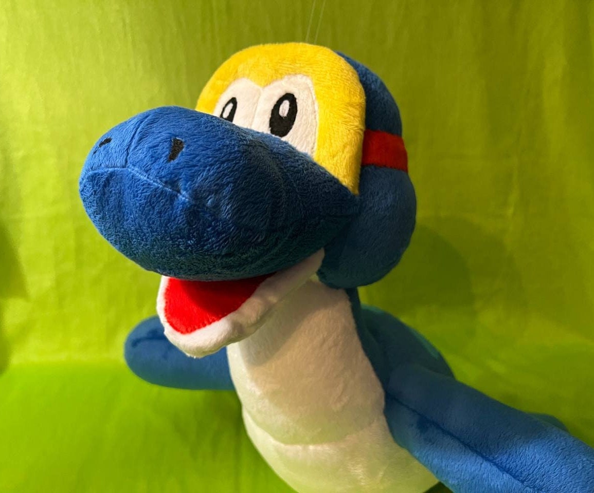 Dorrie the Sea Dragon Super Mario 17,7” (45 cm) Plush Toy Swimming Beast Nessie ドッシー 돗시 海龍王