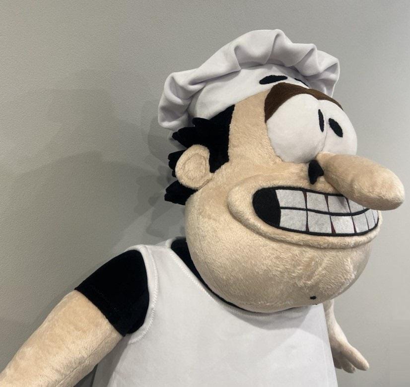 Peppino Spaghetti from Pizza Tower 27” (68 cm) Premium Plush Toy