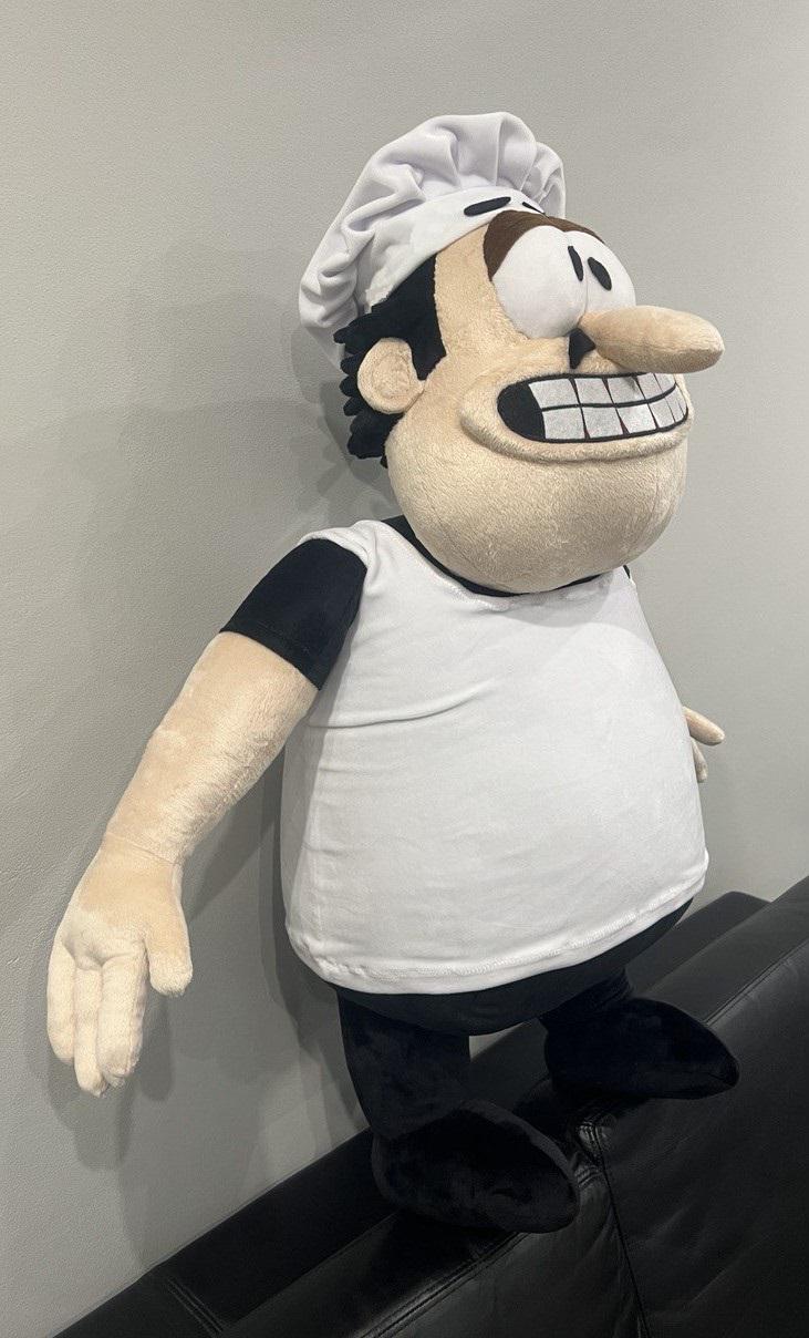 Peppino Spaghetti from Pizza Tower 27” (68 cm) Premium Plush Toy