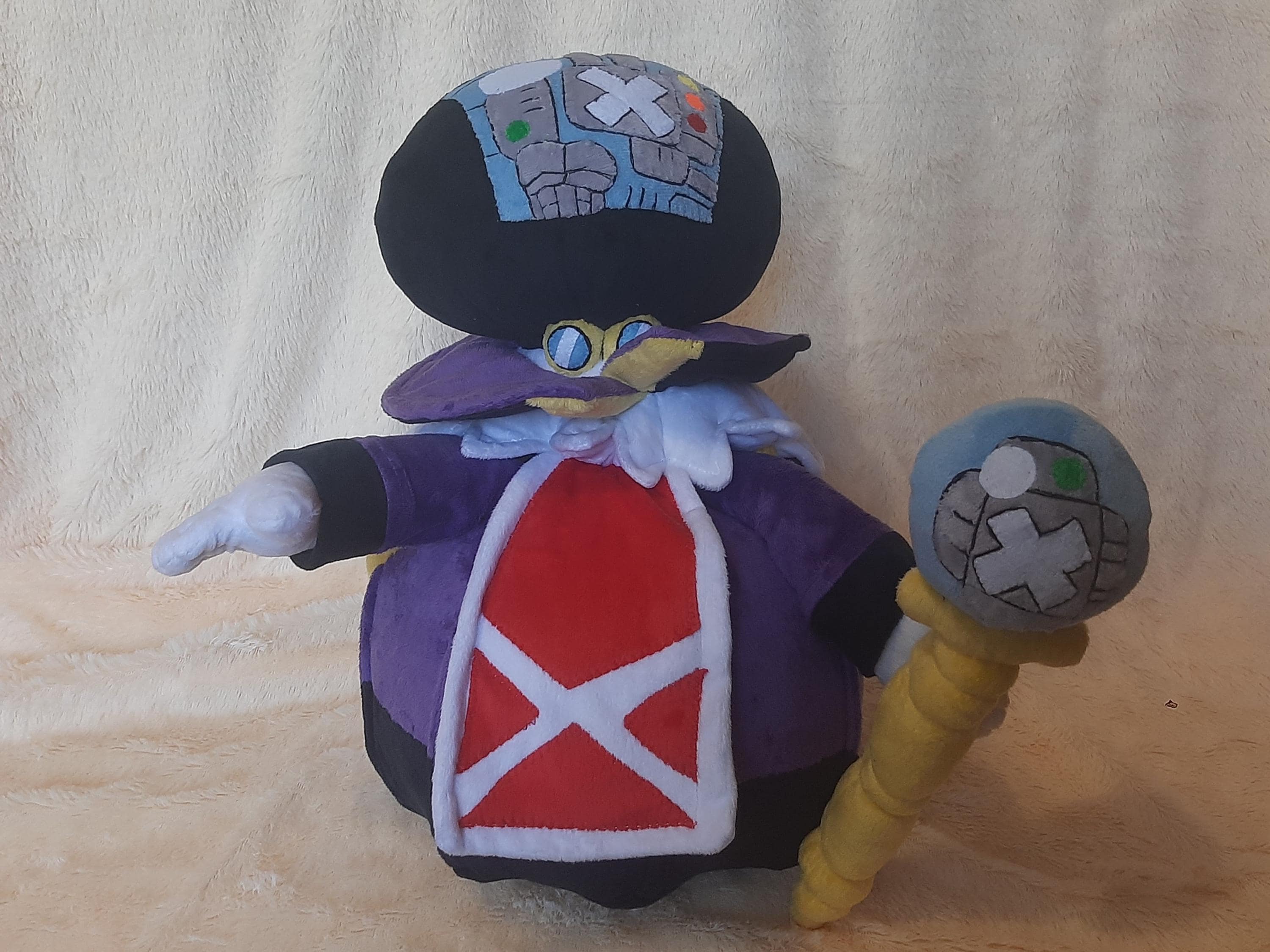 Sir Grodus from Mario 15,7" (40 cm) Plush Toy X-Naut Xenón Cruxinistre Crucius Giustignardo 엑스걸프 バツガルフ