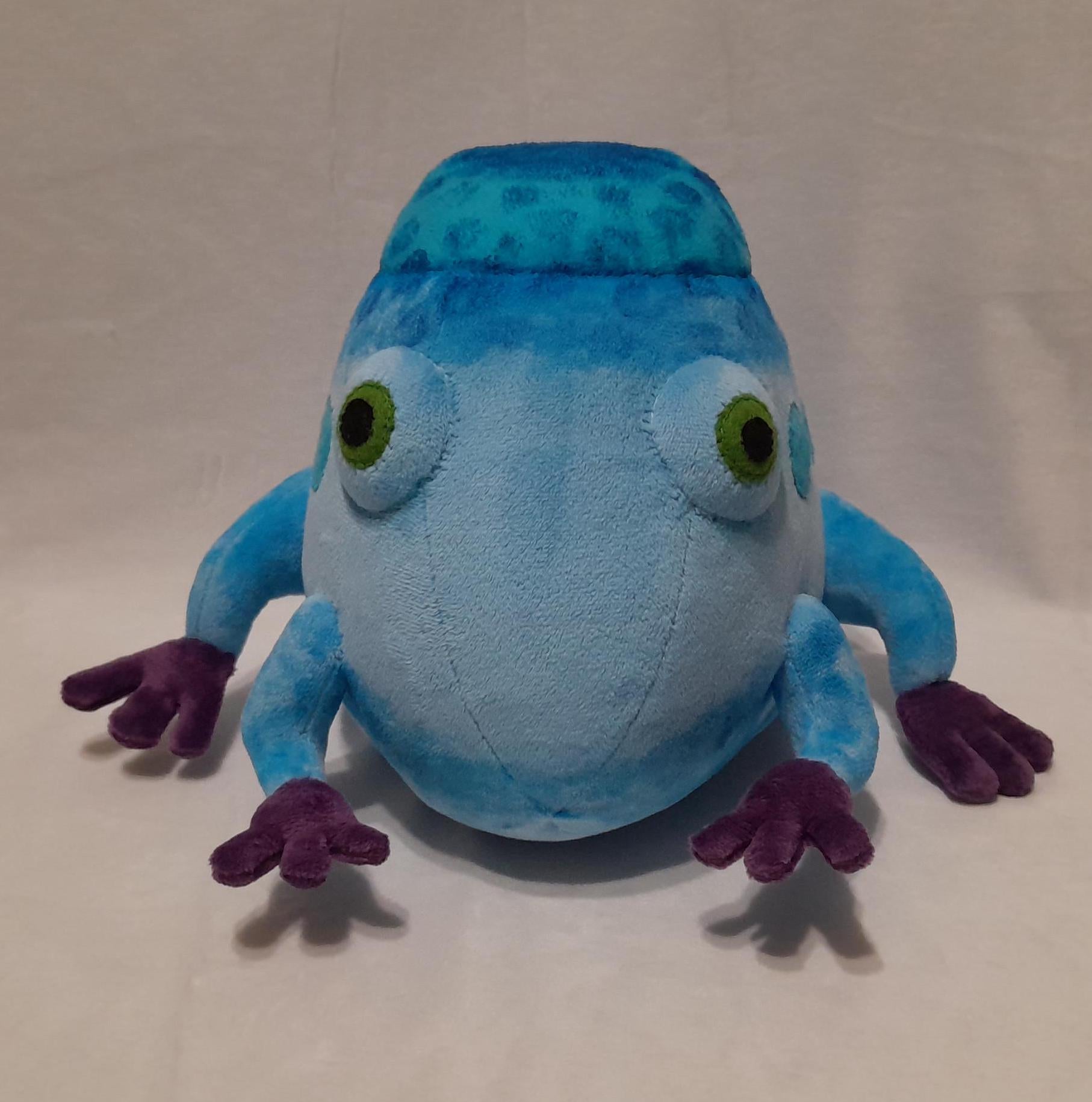 The Chillyhop from Pikmin 4 Plush Toy height 7,8” (20 cm) Sapo gigante gélido Wog frigorifiant Frigo-cururrã Ranuca gelida ヒヤシイモ 얼음덩이줄기개구리