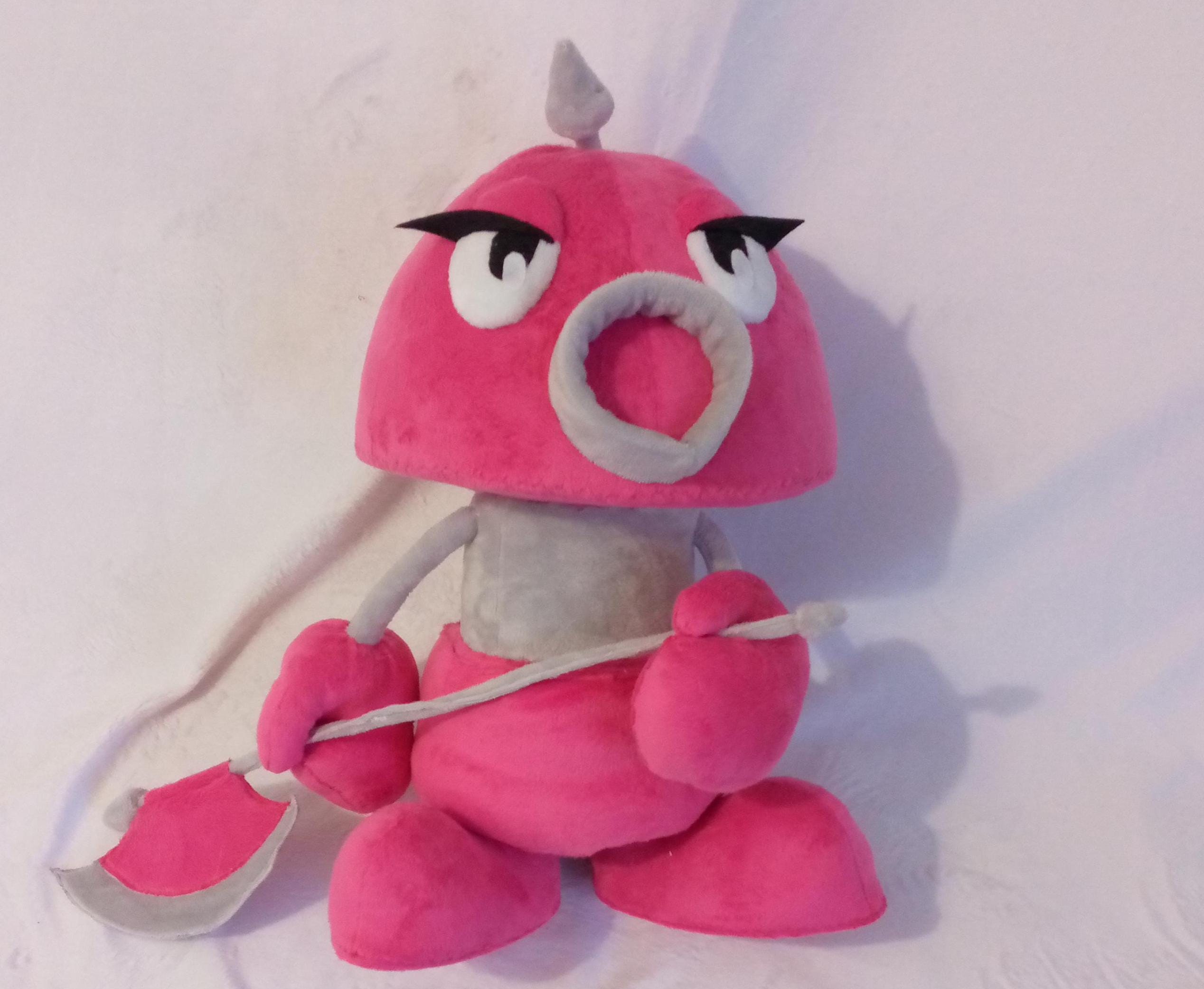 Axem Pink Ranger from Super Mario RPG 13,8″ (35 cm) Plush Toy Lieutenant of the Smithy Gang Comando Hachazo Bande des Klashs オノレンジャー 액스레인저