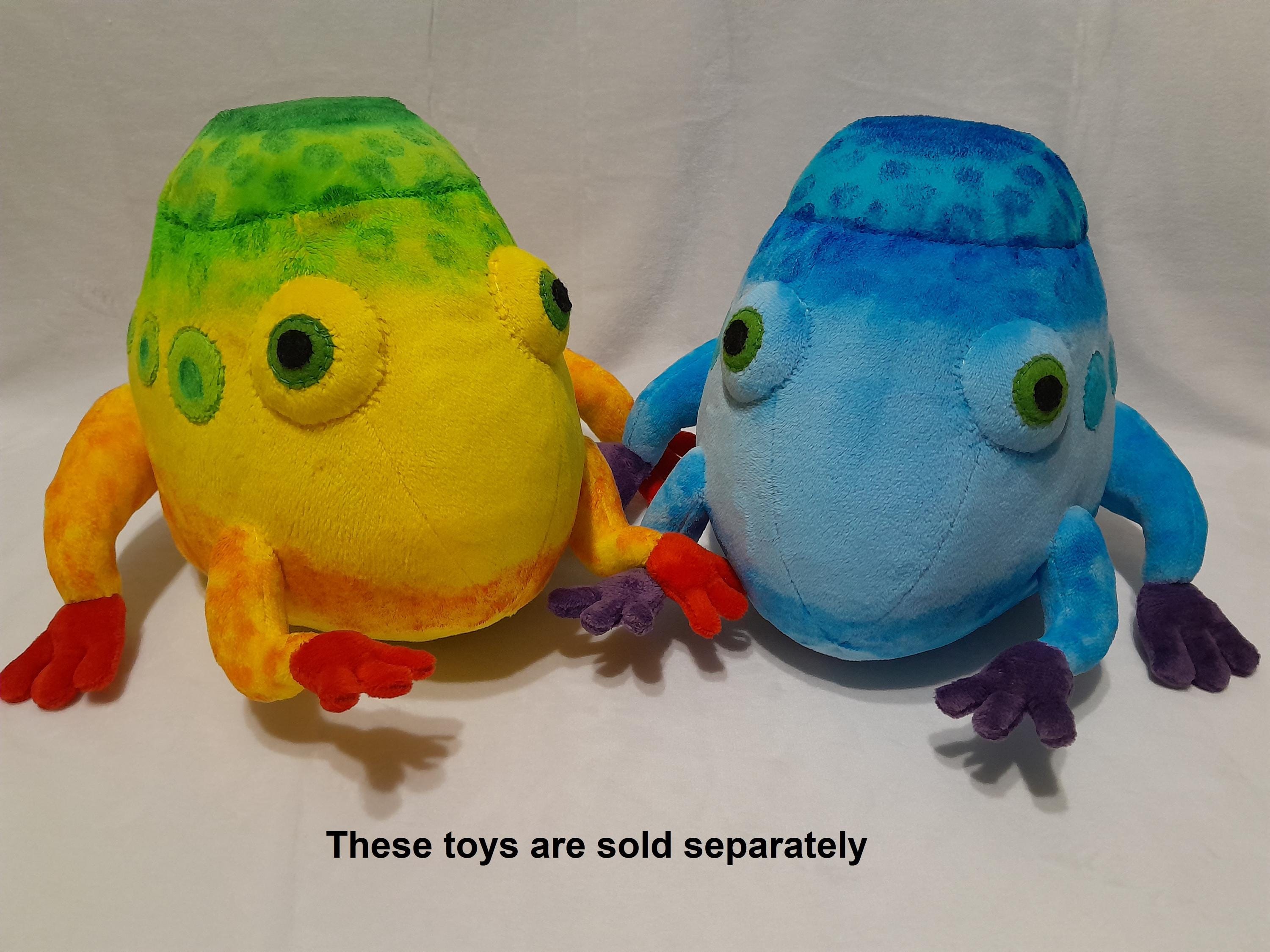 The Yellow Wollyhop from Pikmin Plush Toy height 7,8” (20 cm) Wog Sauteur Sapo gigante Cururrã Ranuca idropica マロガエル 동글개구리