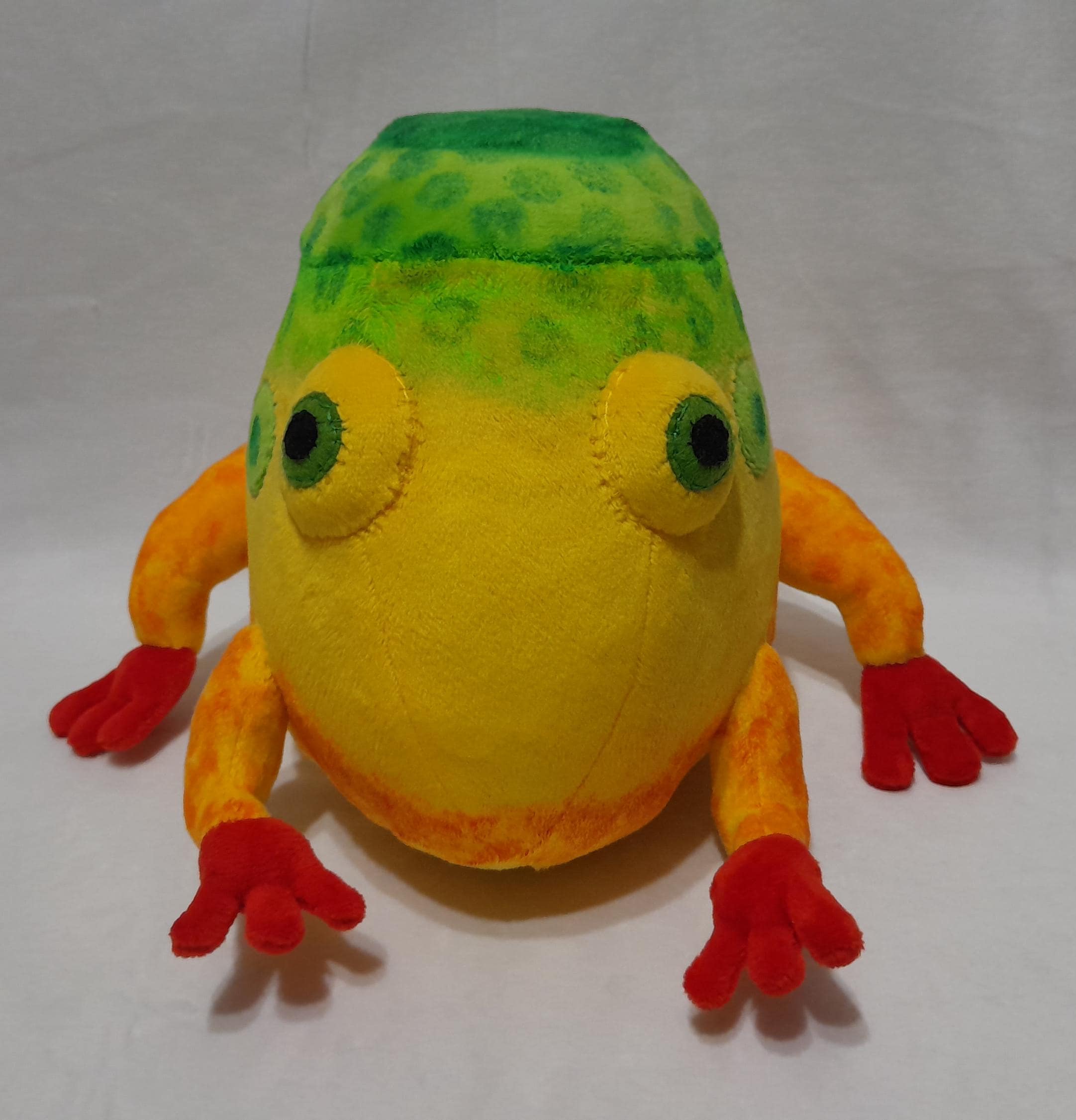 The Yellow Wollyhop from Pikmin Plush Toy height 7,8” (20 cm) Wog Sauteur Sapo gigante Cururrã Ranuca idropica マロガエル 동글개구리