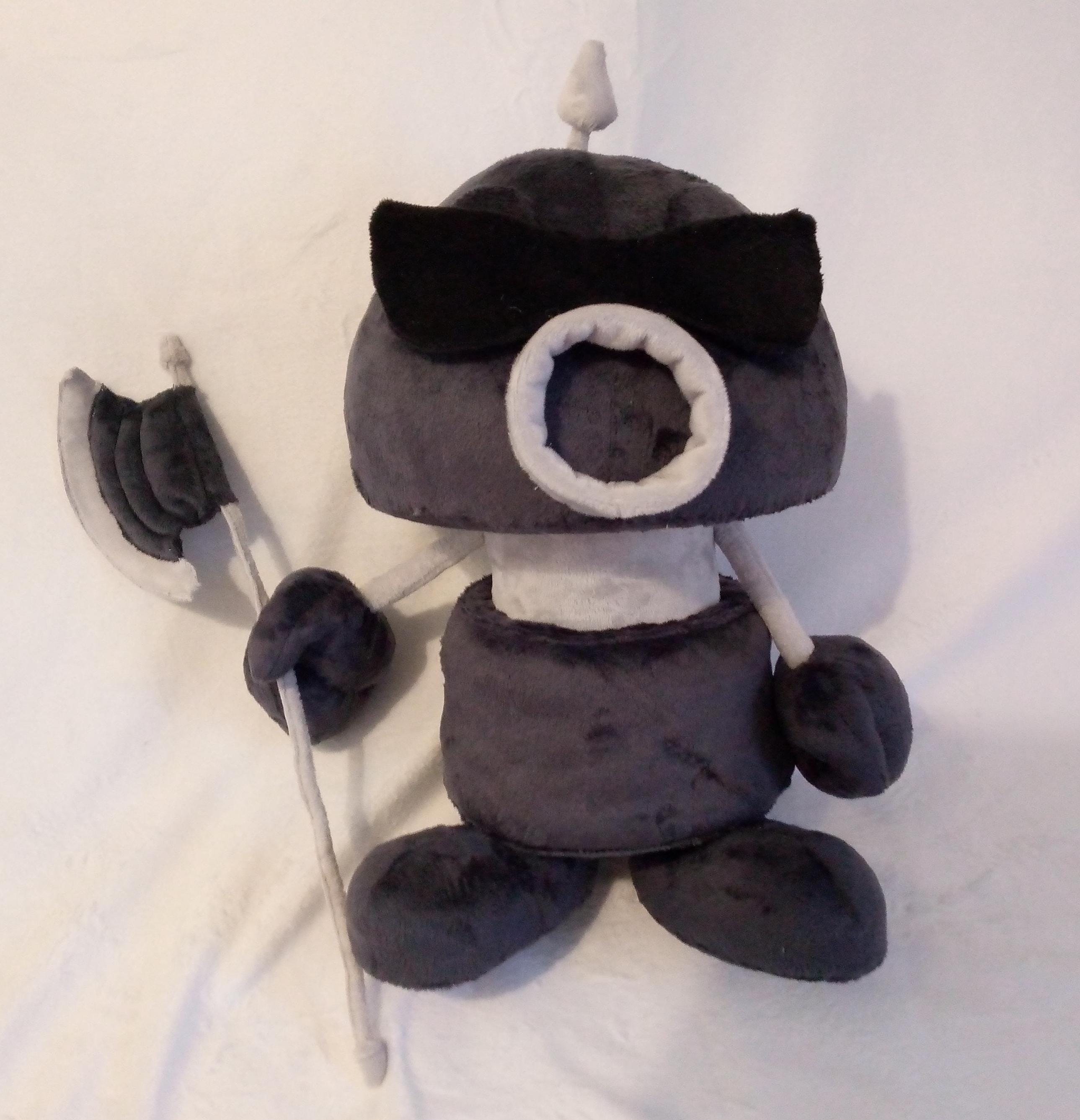 Axem Black Ranger from Super Mario RPG 13,8″ (35 cm) Plush Toy Lieutenant of the Smithy Gang Comando Hachazo Bande des Klashs オノレンジャー 액스레인저