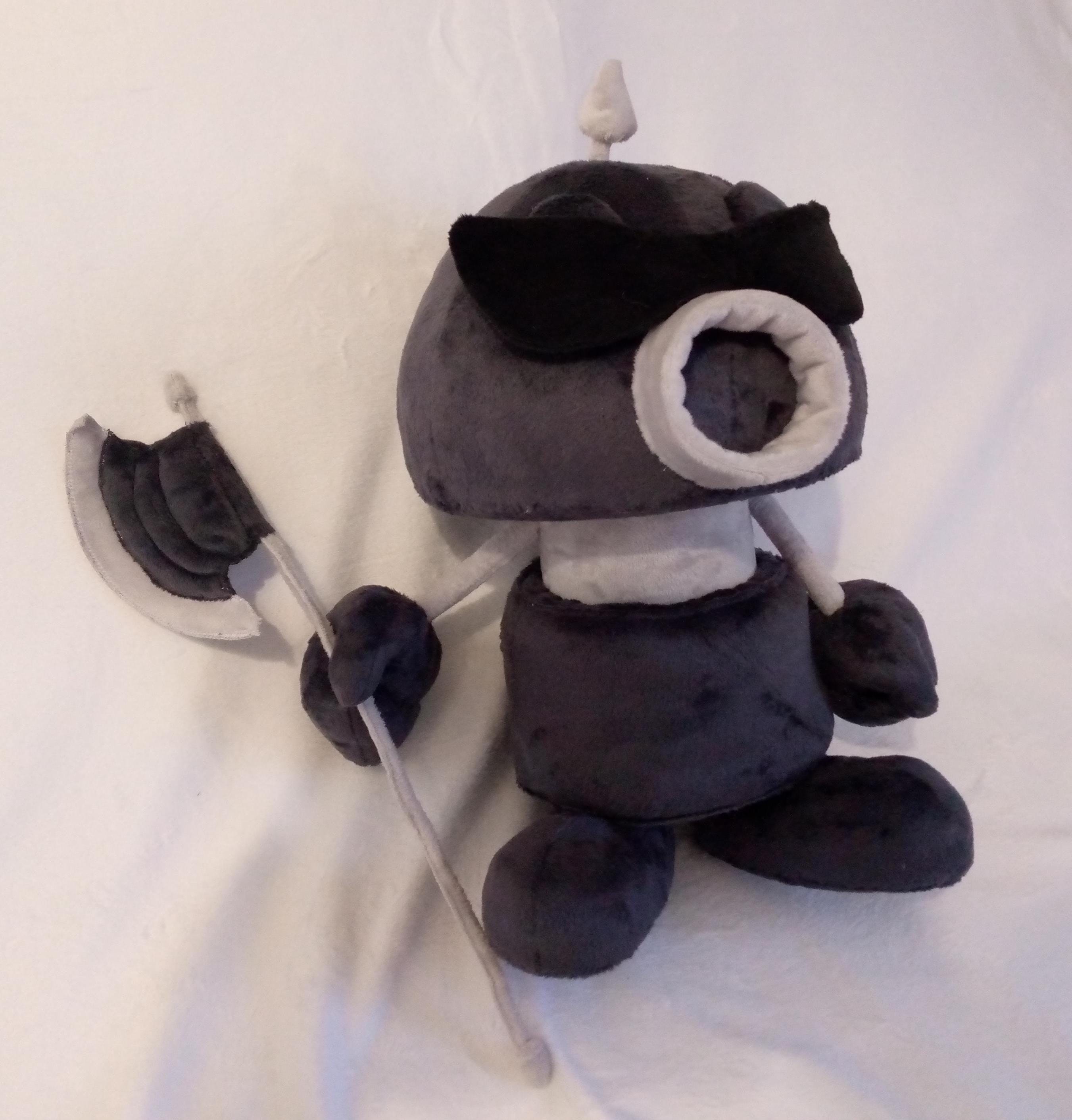 Axem Black Ranger from Super Mario RPG 13,8″ (35 cm) Plush Toy Lieutenant of the Smithy Gang Comando Hachazo Bande des Klashs オノレンジャー 액스레인저