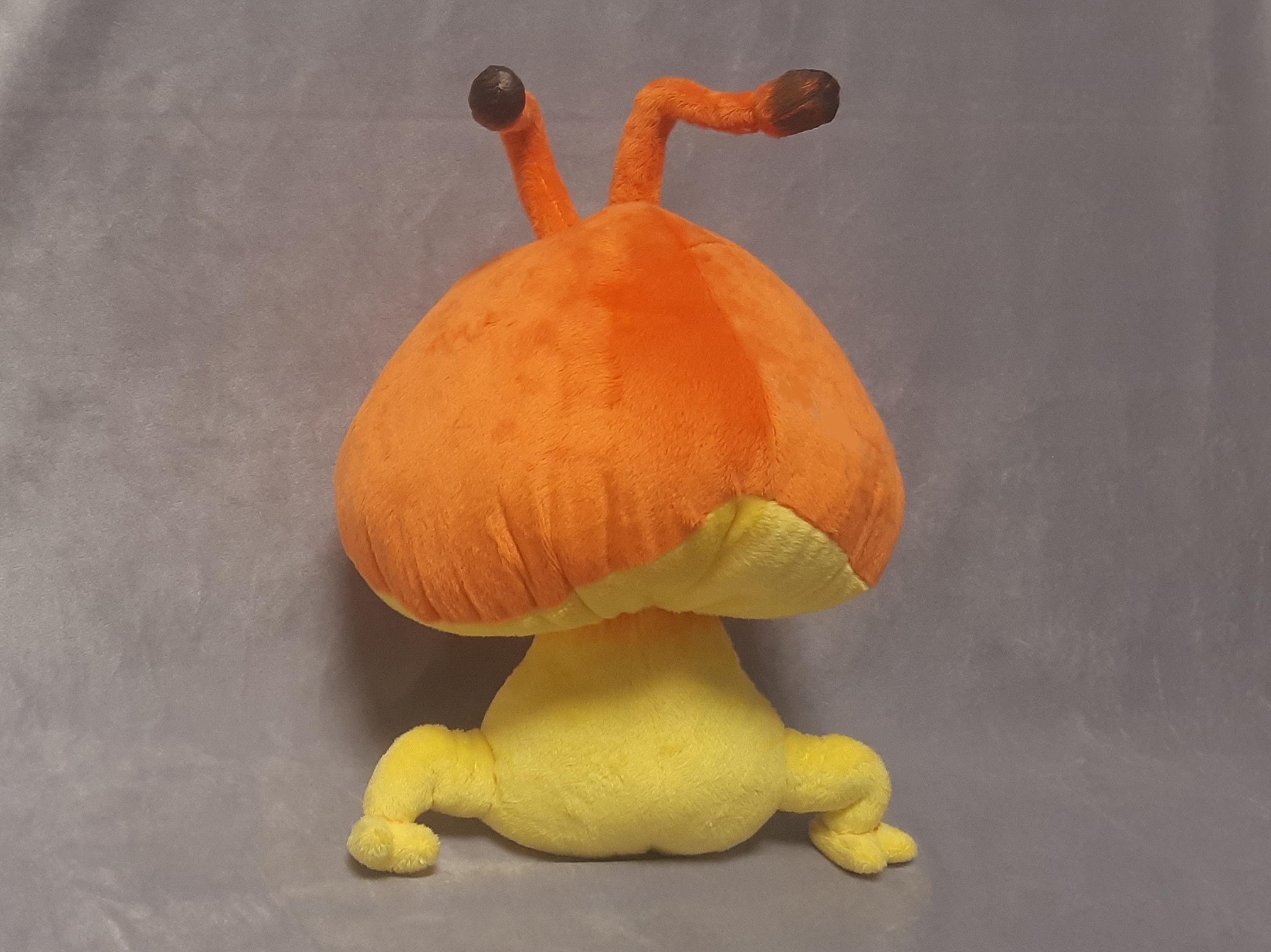 Puffstool from Pikmin 8,3” (21 cm) Plush Toy Seta de esporas Champispore Cogupança Amanita panciuta Puffmorchel 멍텅버섯 ボケナメコ