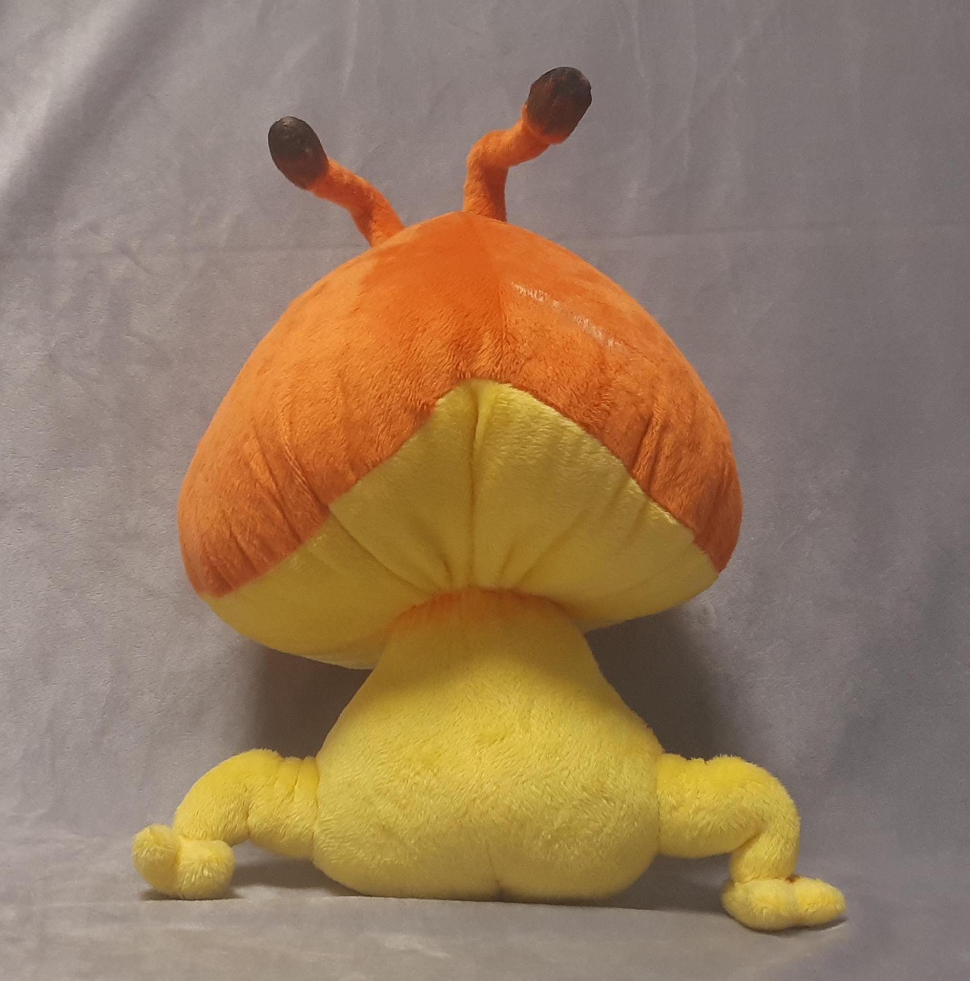 Puffstool from Pikmin 8,3” (21 cm) Plush Toy Seta de esporas Champispore Cogupança Amanita panciuta Puffmorchel 멍텅버섯 ボケナメコ