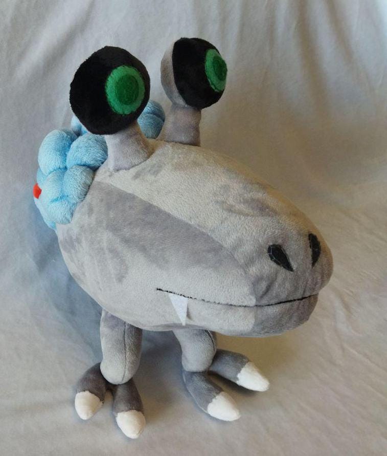 Moldy Dwarf Bulborb from Pikmin 15,7” (40 cm) Plush Toy Bulbo mohoso enano Coleto nano sporico Sporobulborbe nain 곰팡이꼬마차피 カビコチャッピー