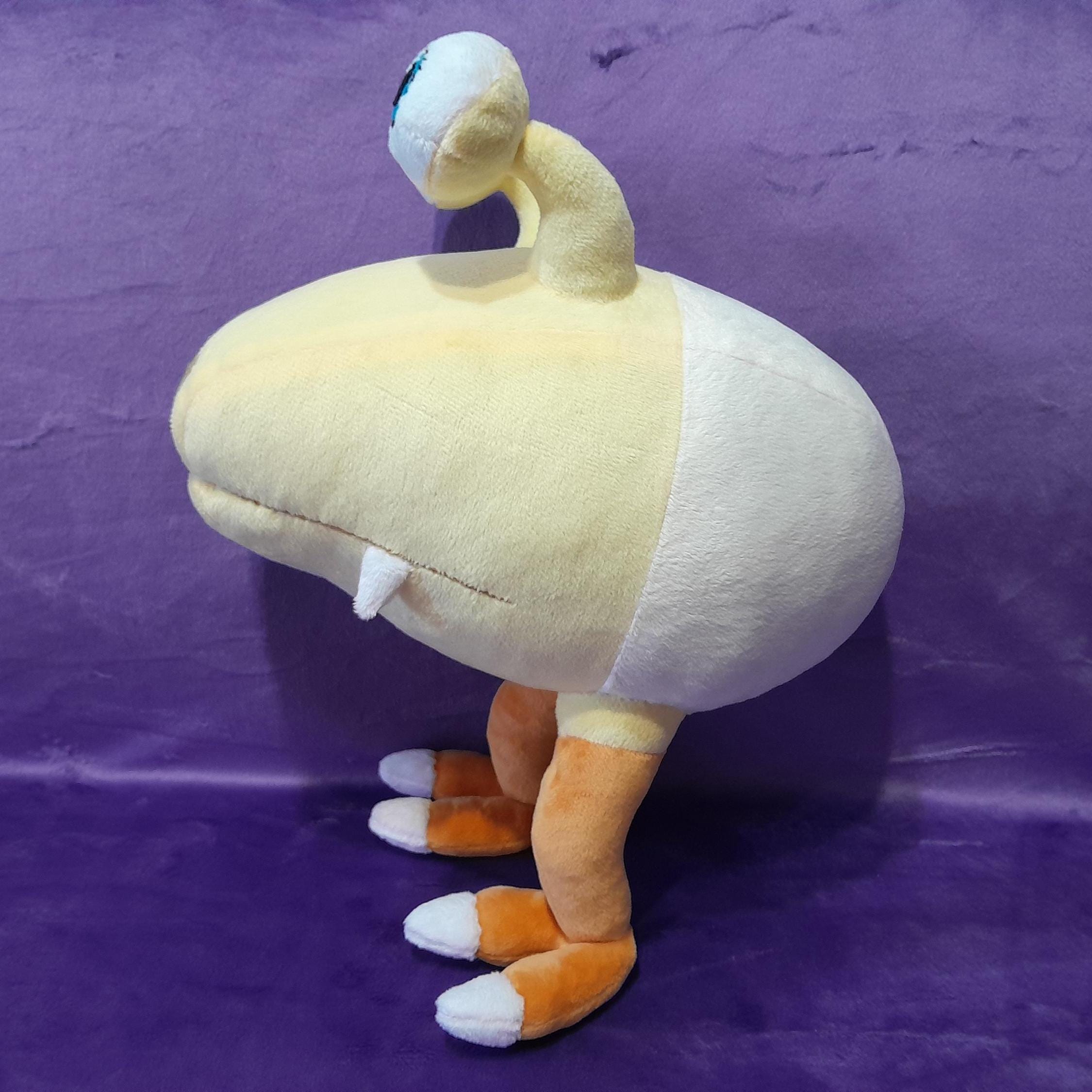 Albino Dwarf Bulborb from Pikmin 4 height 14,6” (37 cm) Handmade Plush Toy Bulbo albino enano Bulborbe nain albinos 꼬마차피닮은꼴 コチャッピーモドキ
