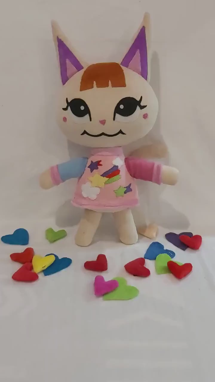 Merry Cat villager Animal Crossing 15,7” (40 cm) Plush Toy Susi Mischka Sacchi Katy 유네찌