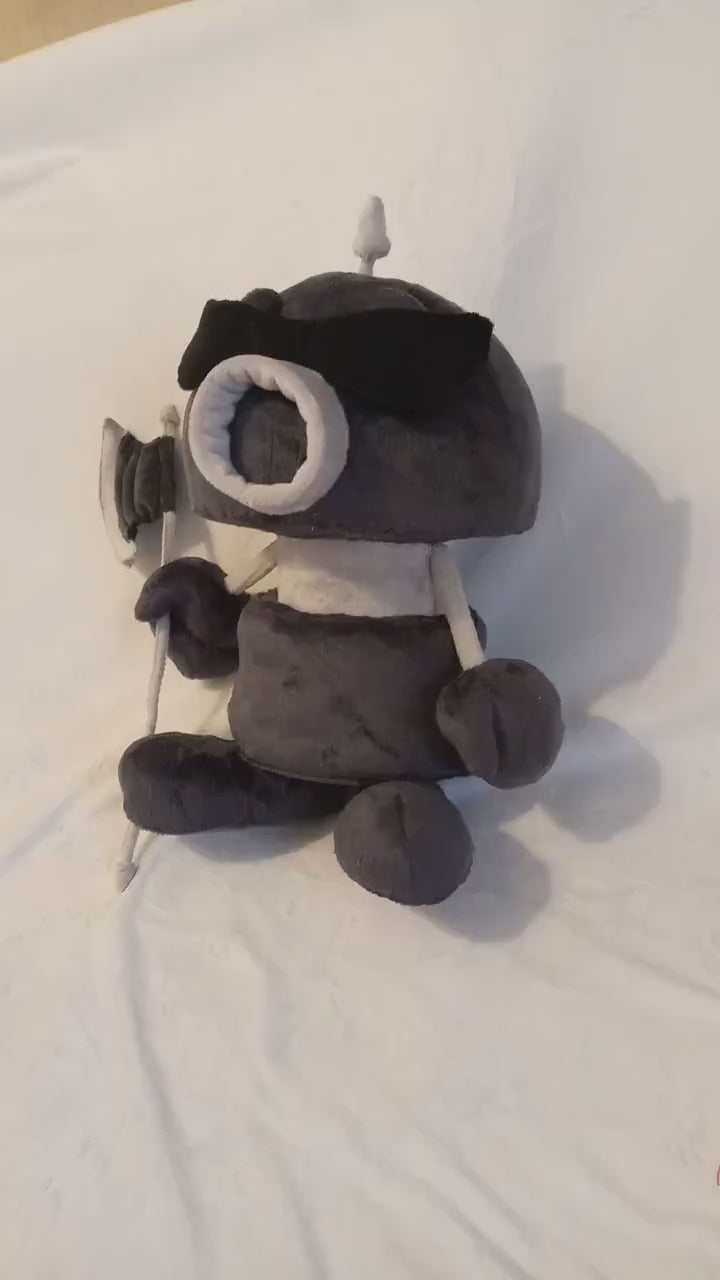 Axem Black Ranger from Super Mario RPG 13,8″ (35 cm) Plush Toy Lieutenant of the Smithy Gang Comando Hachazo Bande des Klashs オノレンジャー 액스레인저