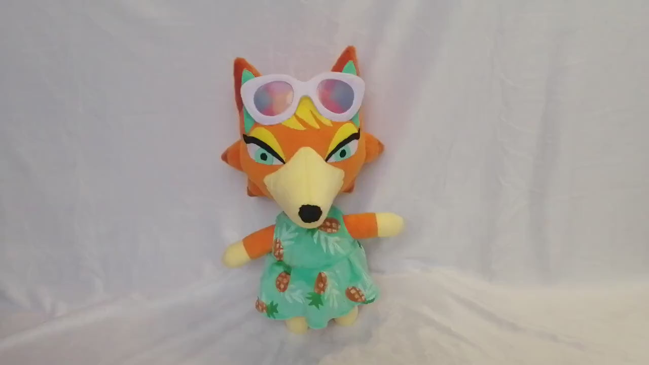 Audie the peppy wolf villager from Animal Crossing 15,7” (40 cm) Plush Toy New Horizons Pocket Camp Mónica モニカ 모니카 Lupilia Katharina