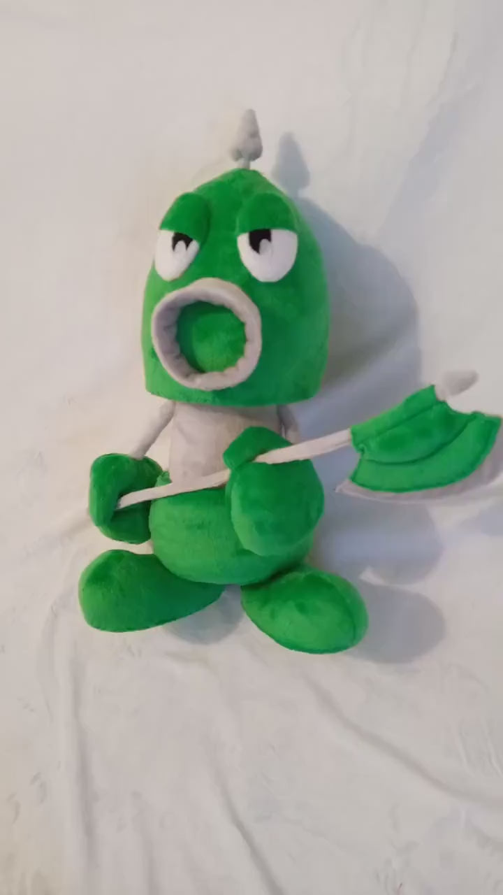 Axem Green Ranger from Super Mario RPG 13,8″ (35 cm) Plush Toy Lieutenant of the Smithy Gang Comando Hachazo Bande des Klashs オノレンジャー 액스레인저