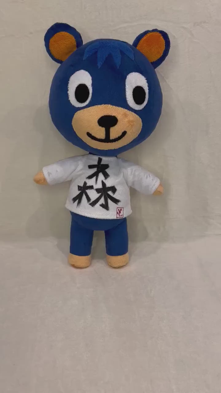 Poncho bear villager in the Animal Crossing plush toy 15,7″ (40 cm) clothes can be different (specify option in a personal message)